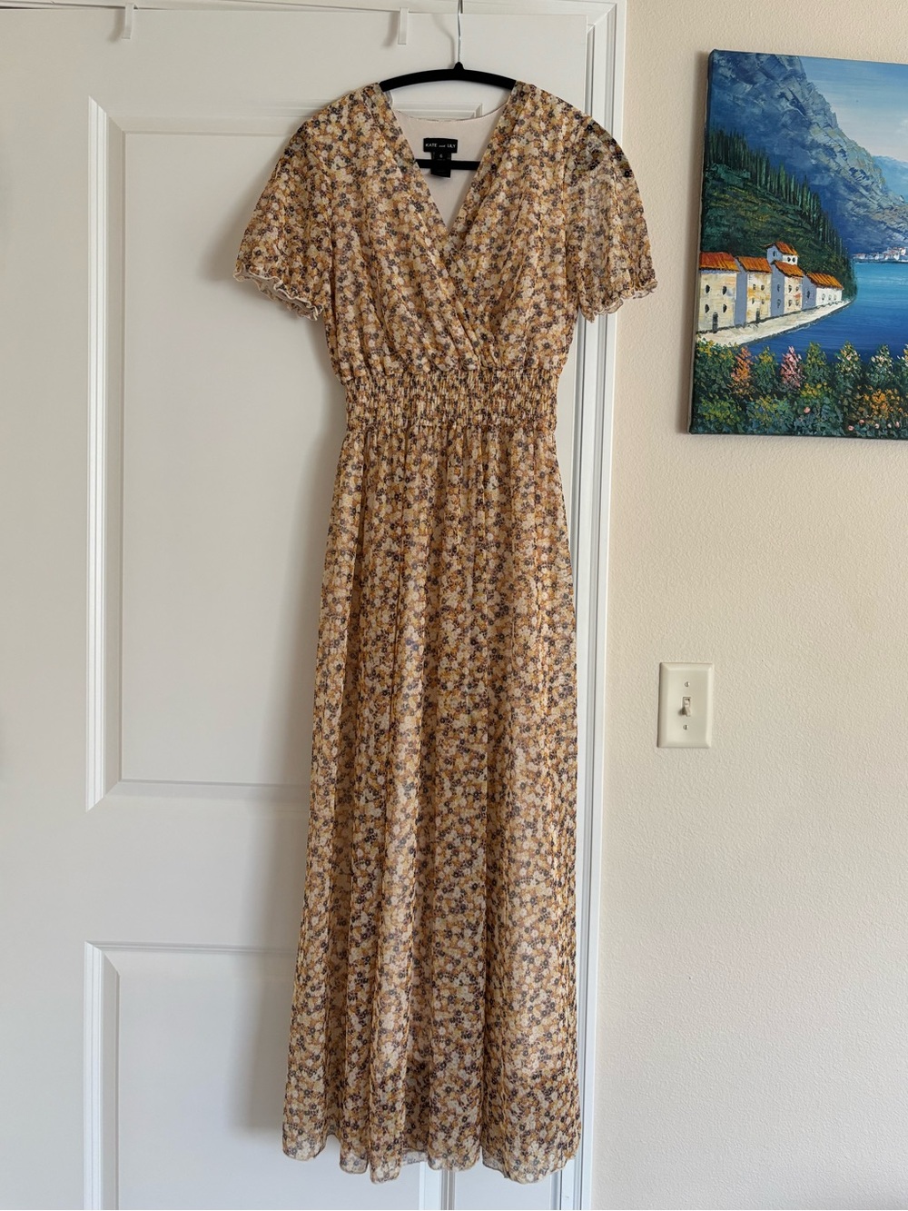 Yellow Floral Maxi Dress